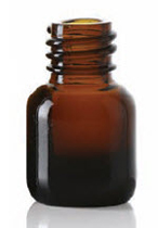 3 ml spray, amber, type 1 geblazen glas