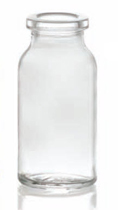 15 ml injectieflacon, helder, type 1 geblazen glas